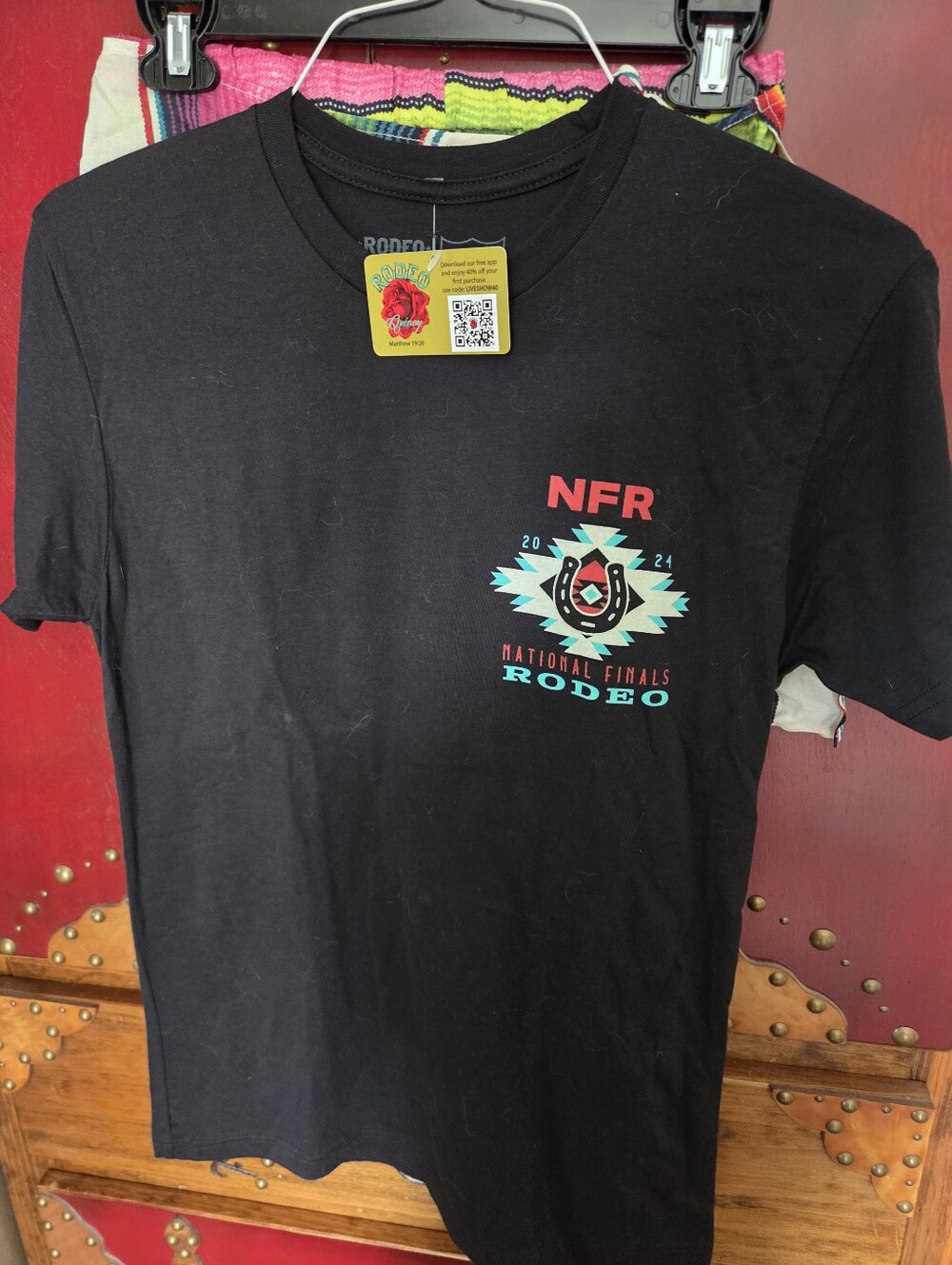 NFR National Finals Rodeo Women's Black Graphic Tee